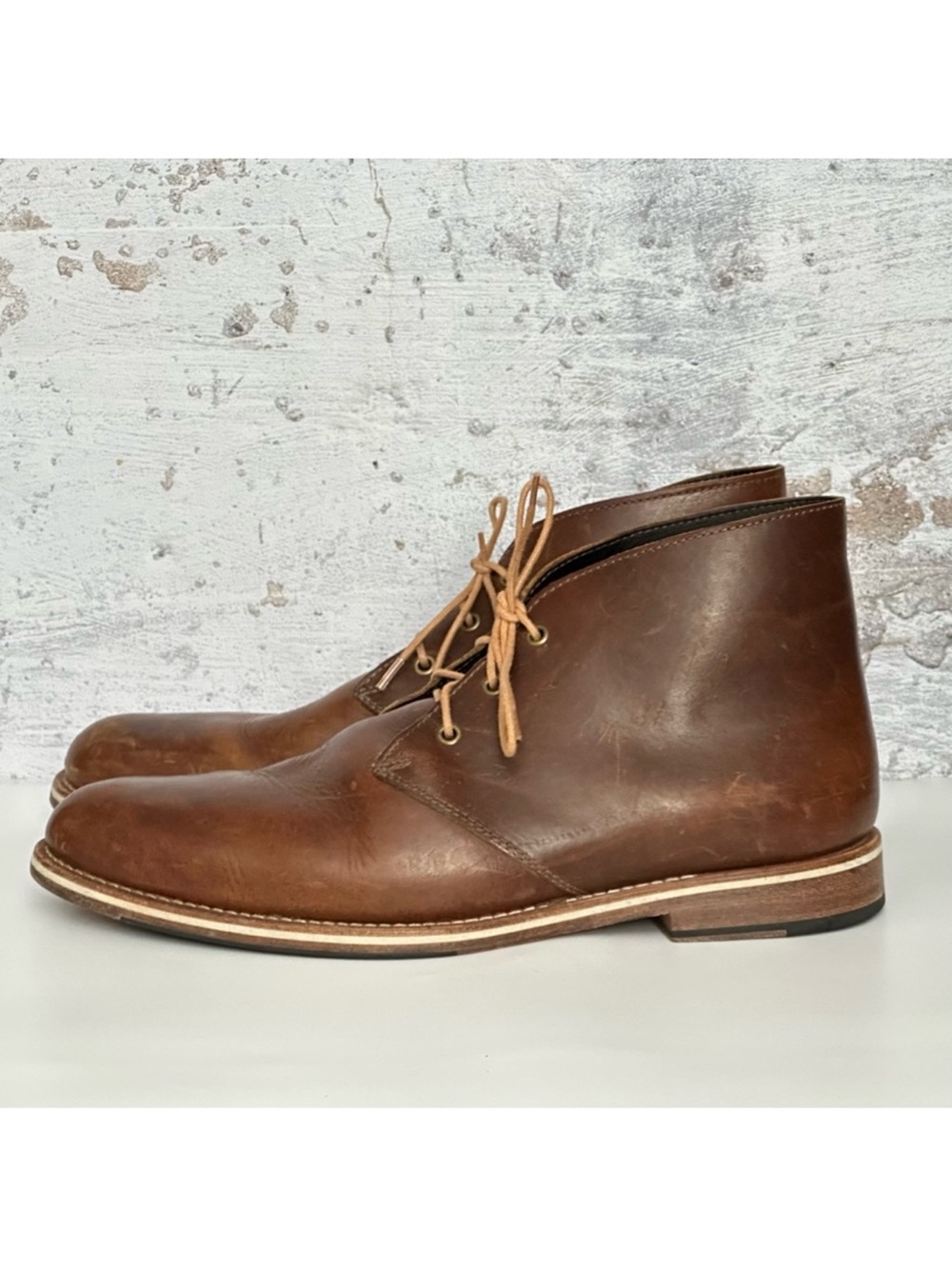 Men's Helm Brown Declan Leather Chukka Boots 11